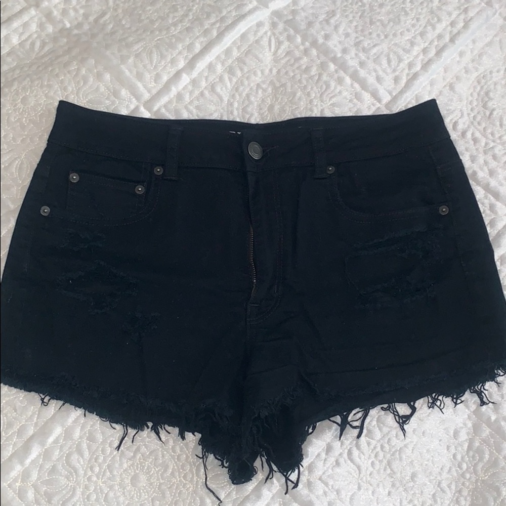 American Eagle Hi-Rise Festival Shorts in Black